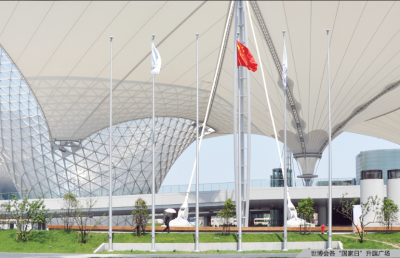 世博会“各国家日”升旗广场