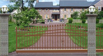 庭院式无轨悬浮门