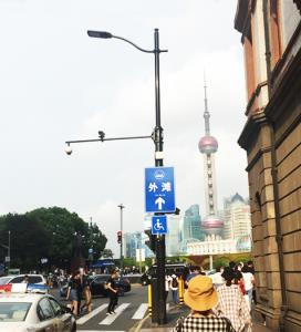 上海南京路多杆合一